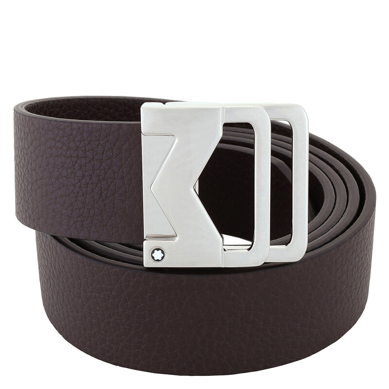 Montblanc Grainy Ebony 35mm Leather Belt 198642 4062037805313