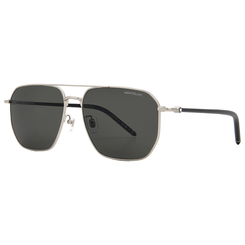 Montblanc Grey Navigator Men's Sunglasses MB0367SA 002 60