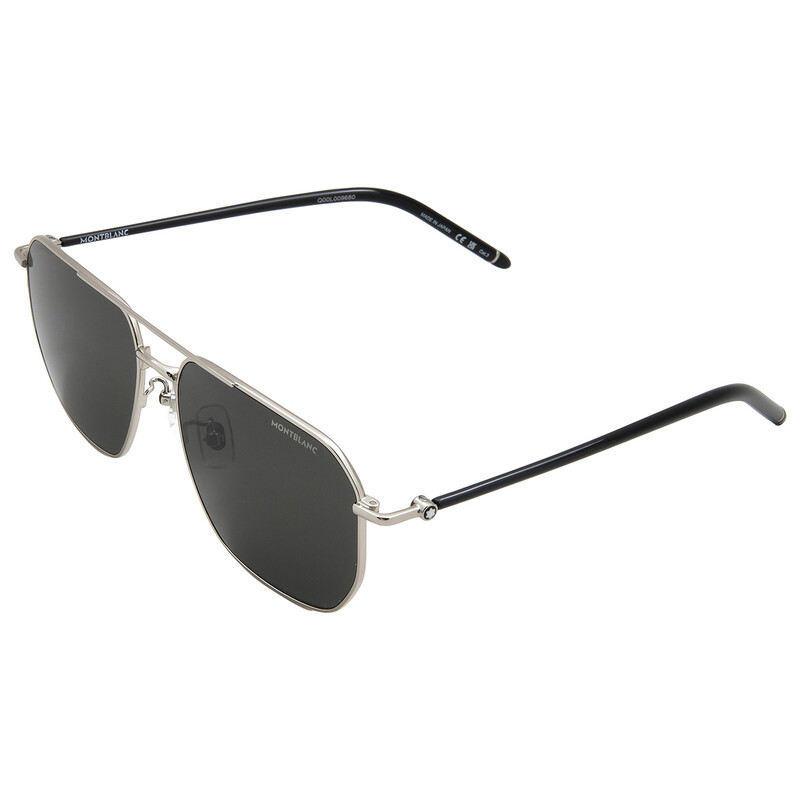 Montblanc Grey Navigator Men's Sunglasses MB0367SA 002 60