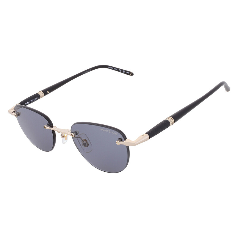 Baomy  Montblanc Grey Oval Men's Sunglasses MB0412S 001 48 889652542942