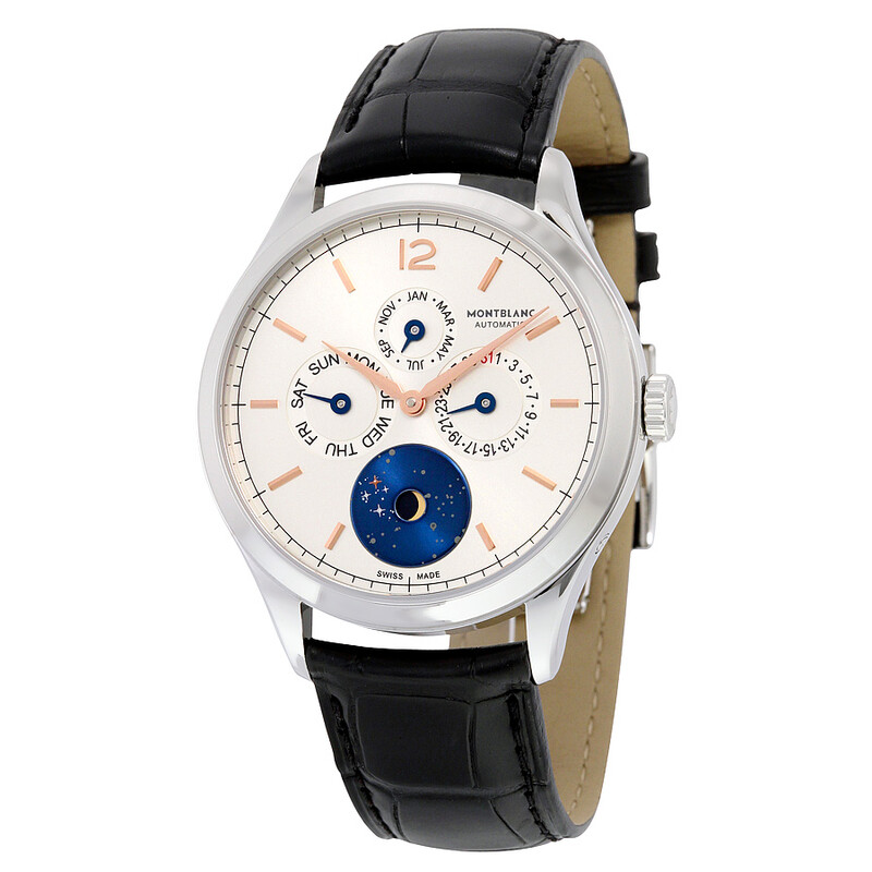 Montblanc Heritage Chronometrie Quantieme Automatic Silver Dial