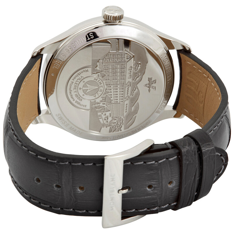Montblanc Heritage GMT Automatic Silvery White Dial Watch 119948