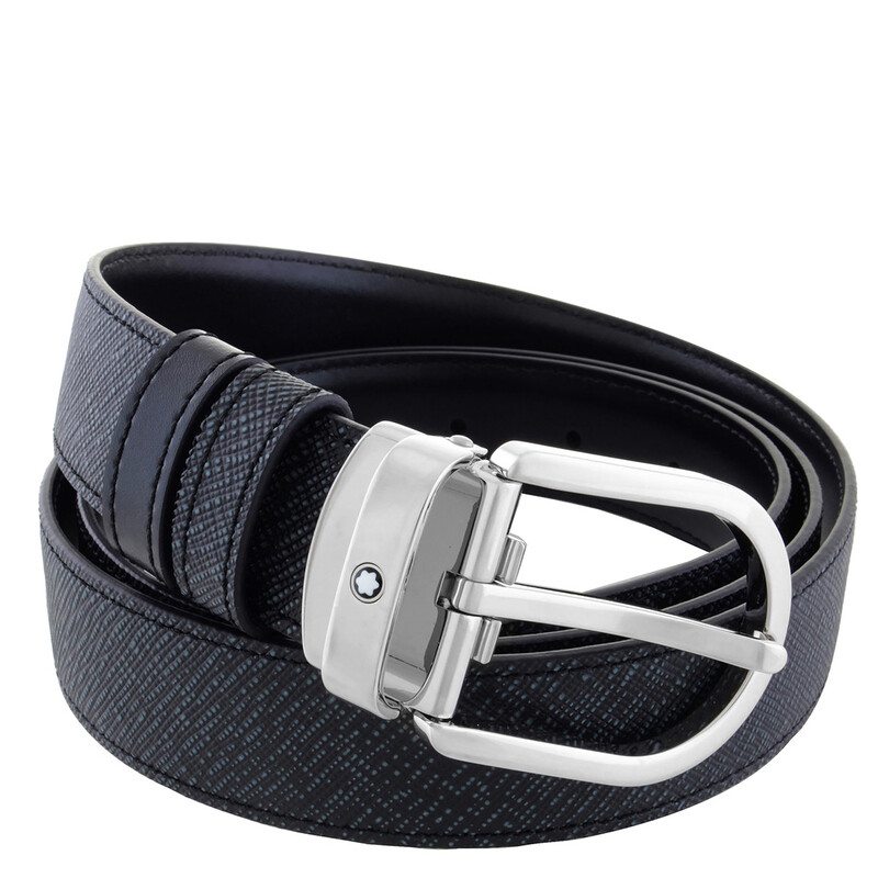 Montblanc Horseshoe 30 mm Reversible Belt in Sartorial Leather