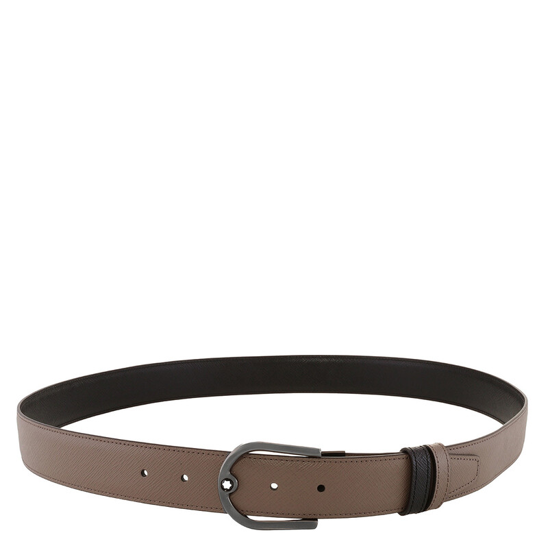 Montblanc Horseshoe Buckle Saffiano Printed Reversible Leather