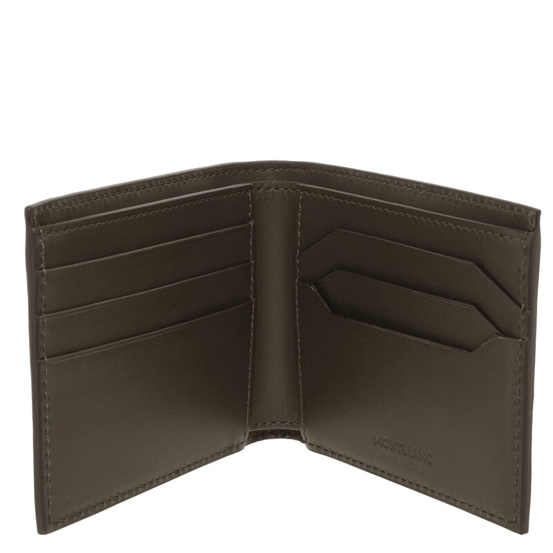 Montblanc Khaki 4810 Leather Bi-Fold Wallet 220274 4069153001087 ...