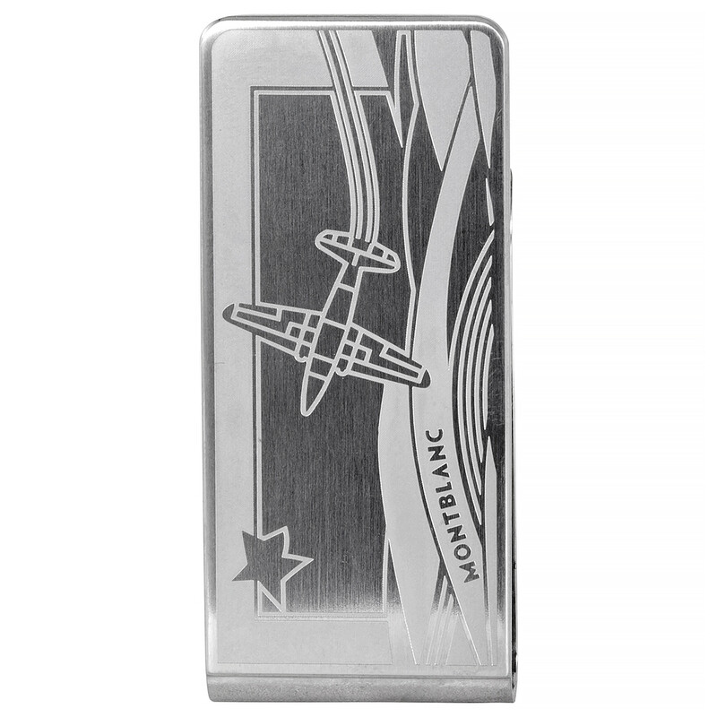 モンブラン/マネークリップ/財布/シルバー/MONTBLANC/ロゴ/良品/レア Montblanc Le Petit Prince Stainless Steel Silver Money Clip 123796