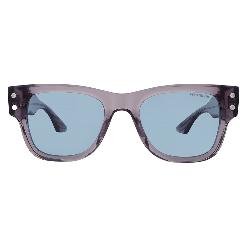 Montblanc Light Blue Square Men's Sunglasses MB0381S 004 54