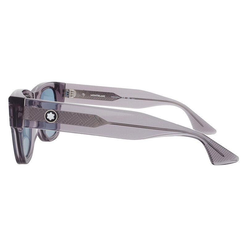 Montblanc Light Blue Square Men's Sunglasses MB0381S 004 54
