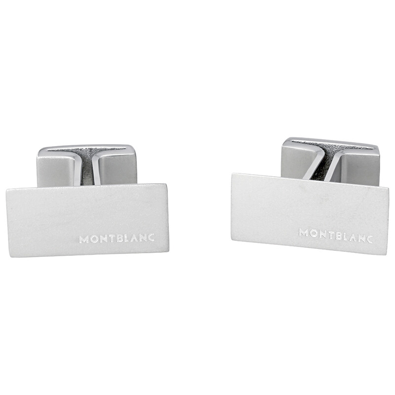 Montblanc M Rectangular Cufflinks 114760 4017941805454 - Jewelry
