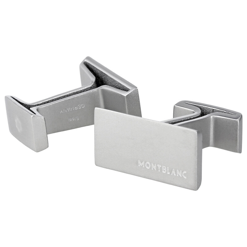 Montblanc M Rectangular Cufflinks 114760 4017941805454 - Jewelry