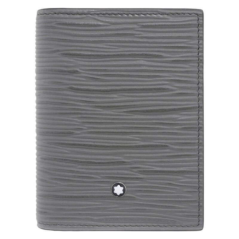 Montblanc Medium Grey 4810 Leather Card Holder 199351