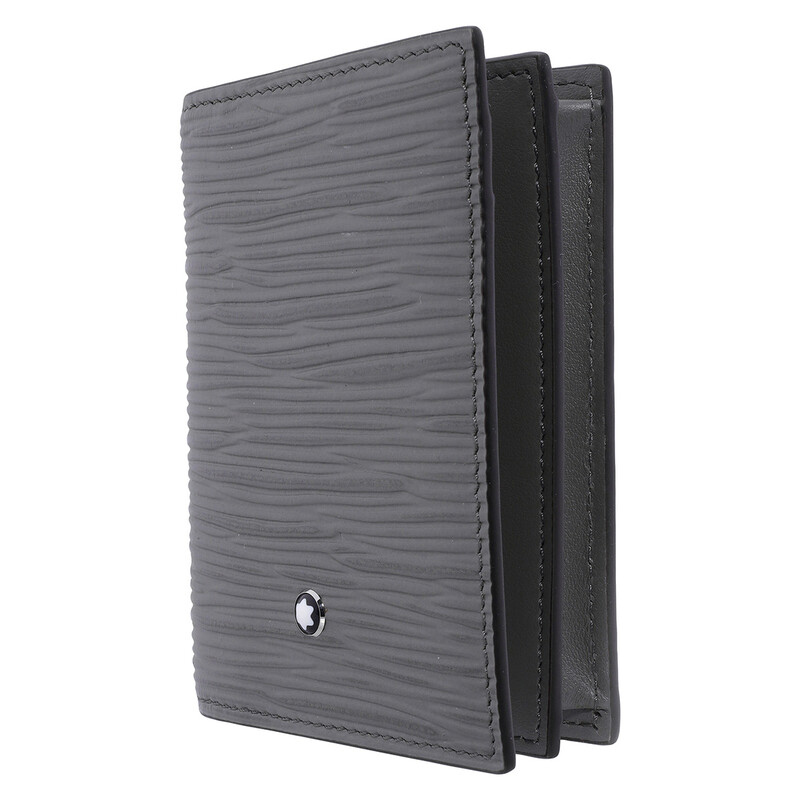 Montblanc Medium Grey 4810 Leather Card Holder 199351