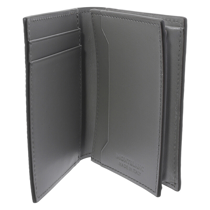 Montblanc Medium Grey 4810 Leather Card Holder 199351