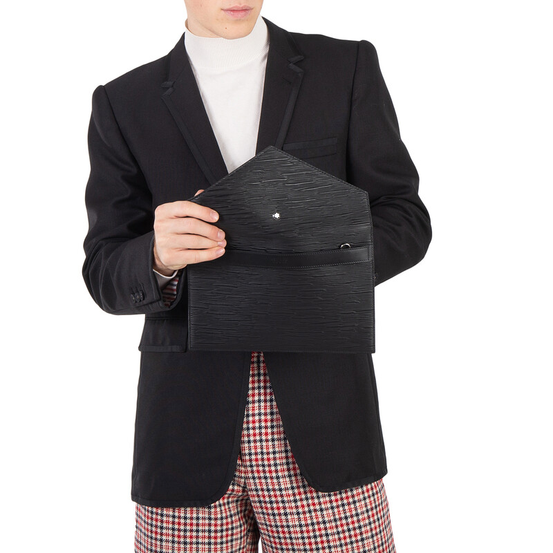 Montblanc Meisterstuck Black Leather 4810 Envelope Pouch 130921