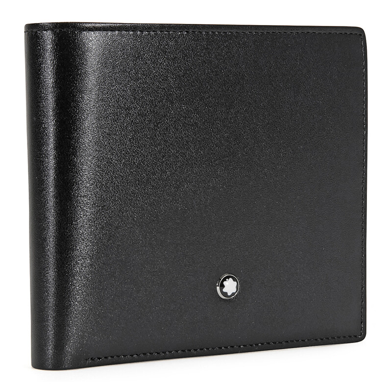 mon Montblanc Meisterstuck Black Leather Wallet 7164 198312