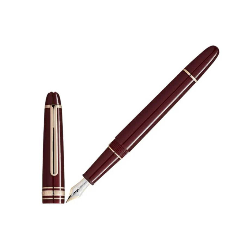 Montblanc MeisterstÃ¼ck Burgundy Red Fountain Pen 133014