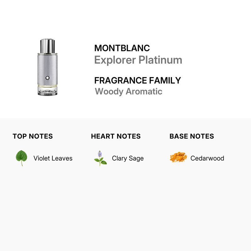 Montblanc Men's Explorer Platinum EDP 1.0 oz Fragrances