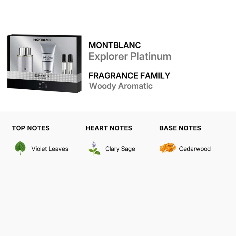 Montblanc Men's Explorer Platinum Gift Set Fragrances