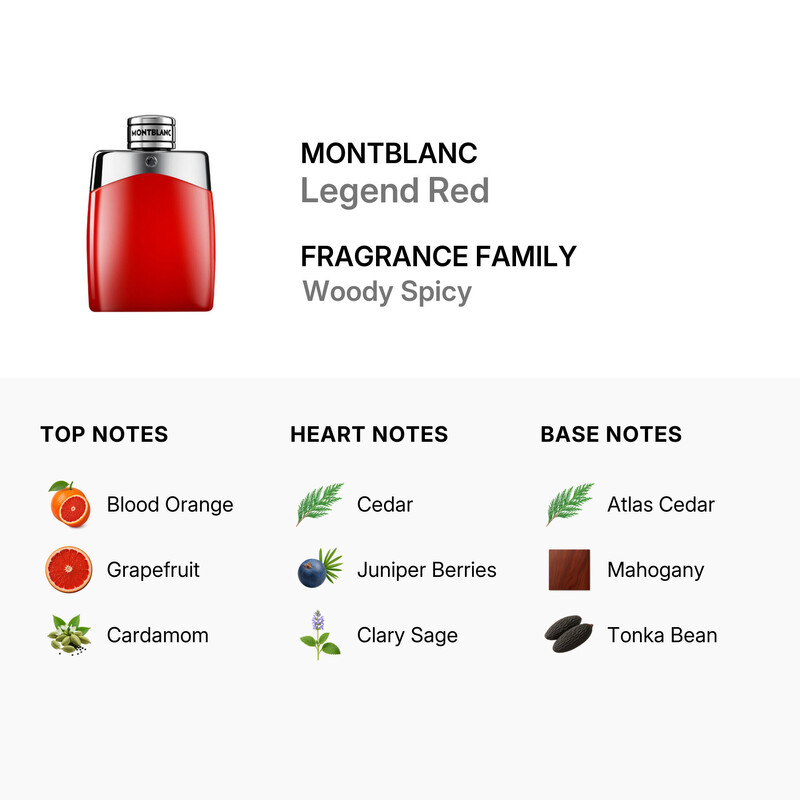 MontBlanc Men's Legend Red EDP Spray 3.4 oz Fragrances 3386460127950