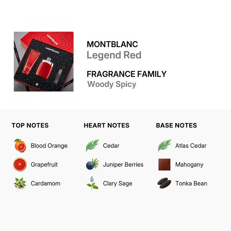Montblanc Men's Legend Red Gift Set Fragrances 3386460135511