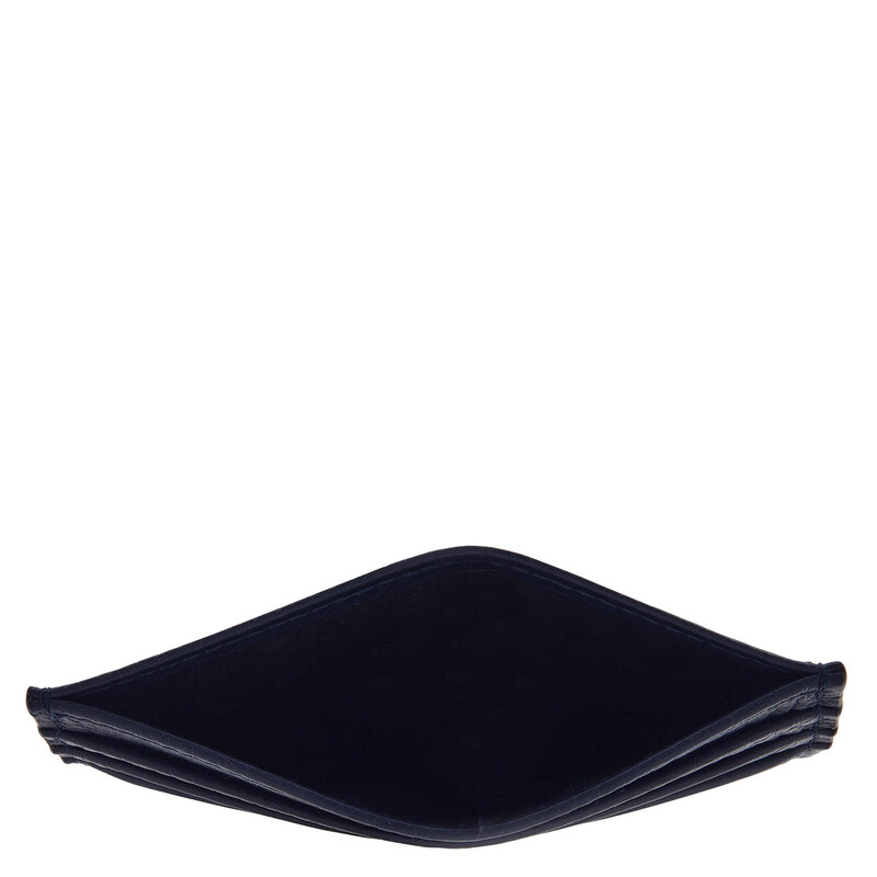 Montblanc Midnight Blue Grain Leather 6cc Card Holder 220039