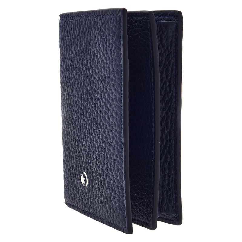 Montblanc Midnight Blue Grain Leather Card Holder 220040