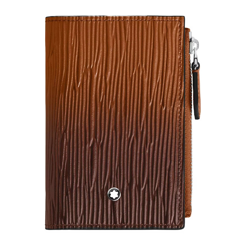Montblanc Mini Vertical Wallet 6cc in Corteccia Sfumato Leather