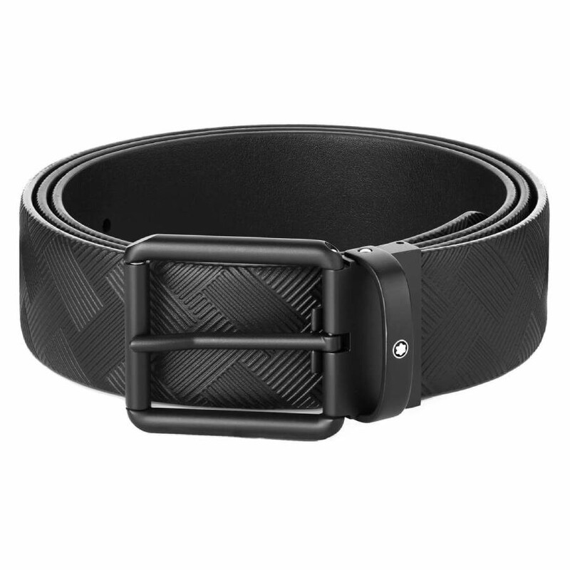 Montblanc Printed Reversible Leather Belt 131183 4062037111414