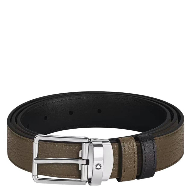 Montblanc Reversible Leather 30mm Everyday Buckle Belt 221003
