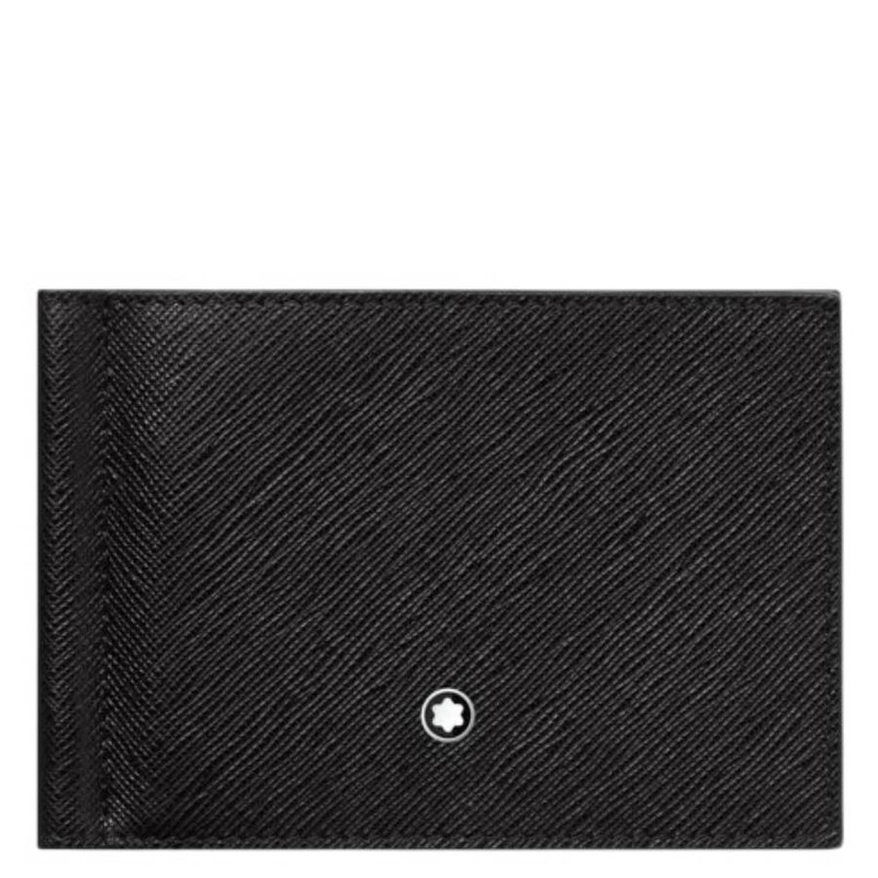 Montblanc Sartorial Leather 6CC Wallet With Money Clip 130316