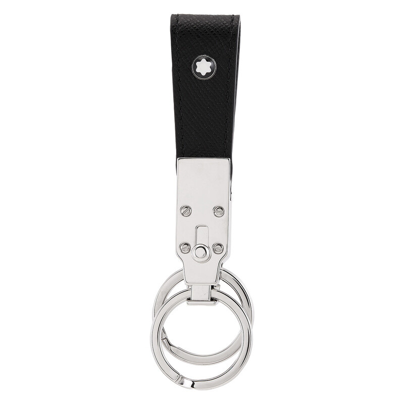 Montblanc Sartorial Leather Loop Key Fob - Black 130747