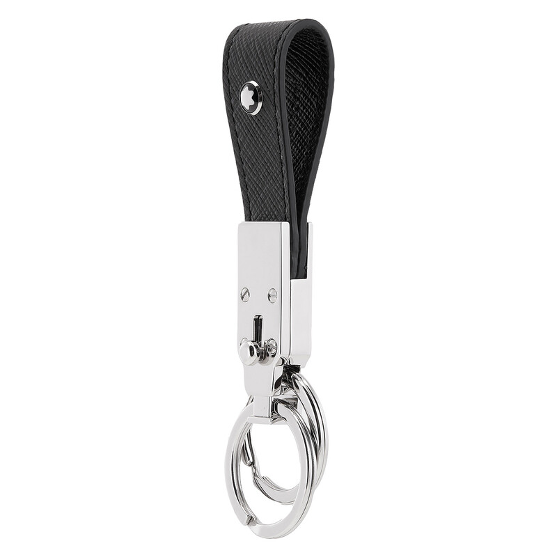 Montblanc Sartorial Leather Loop Key Fob - Black 130747