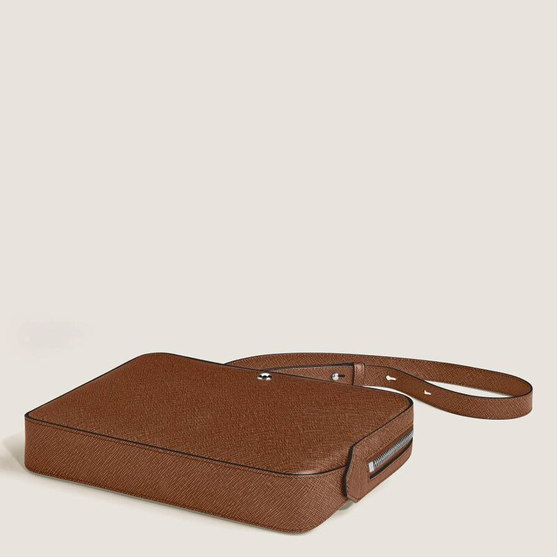 chillibag スモー ルボストン ブラウン Montblanc Sartorial Mini Leather Crossbody 220338 4069153002930