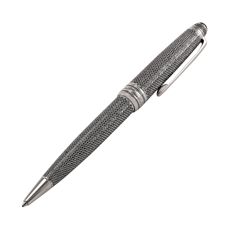 Montblanc Solitaire Royal Black18ct Diamond Ballpoint Pen 35784