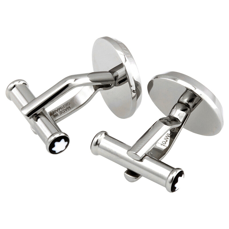 Montblanc Stainless Steel Cufflink 123808 4017941949882 - Jewelry