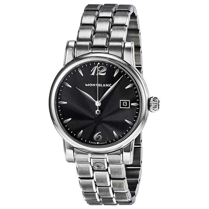 Montblanc Star Date Quartz Black Dial Men's Watch 105913