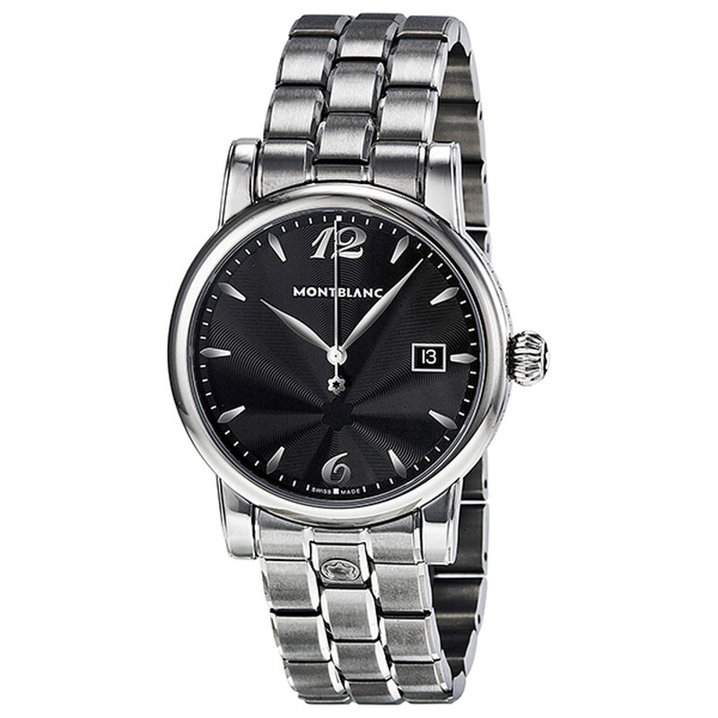 Montblanc Star Date Quartz Black Dial Men's Watch 105913