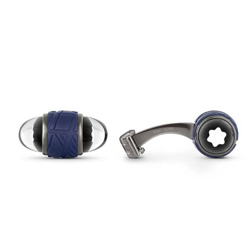 Montblanc Starwalker Cufflinks in Steel and Lacquer 130267