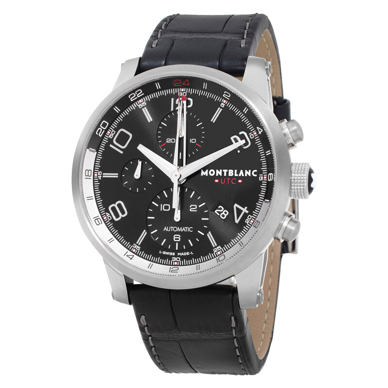 Montblanc Timewalker UTC Chronograph Automatic Black Dial Men's