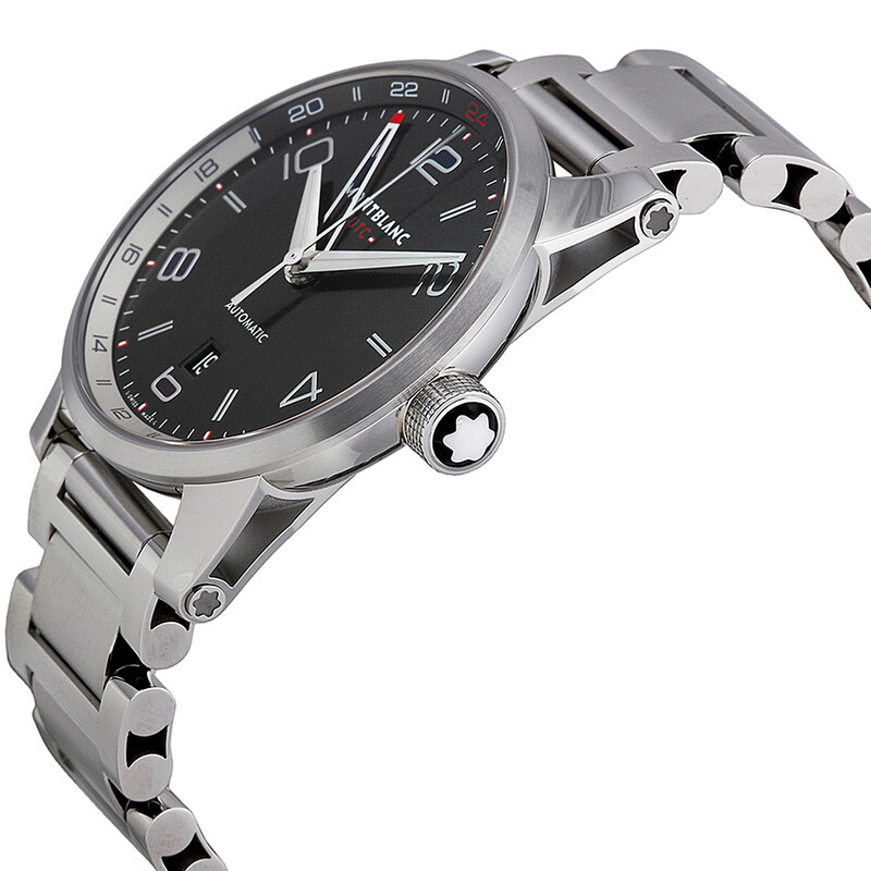 ヤヨマウンテンビュー Montblanc Timewalker Voyager Automatic Black Dial Men's Watch