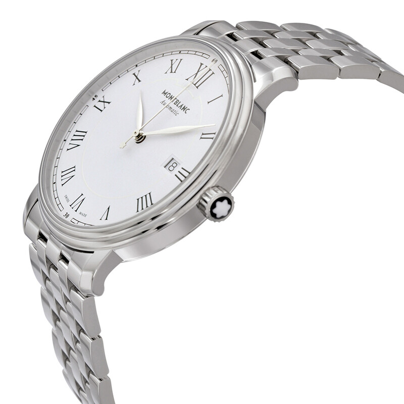 Montblanc Tradition Automatic White Dial Men's Watch 112610
