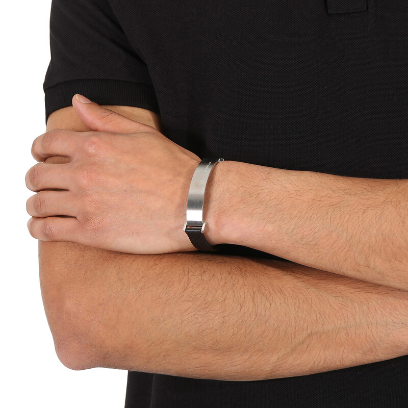 Montblanc Urban Spirit Leather Bracelet, Size 68 11878168