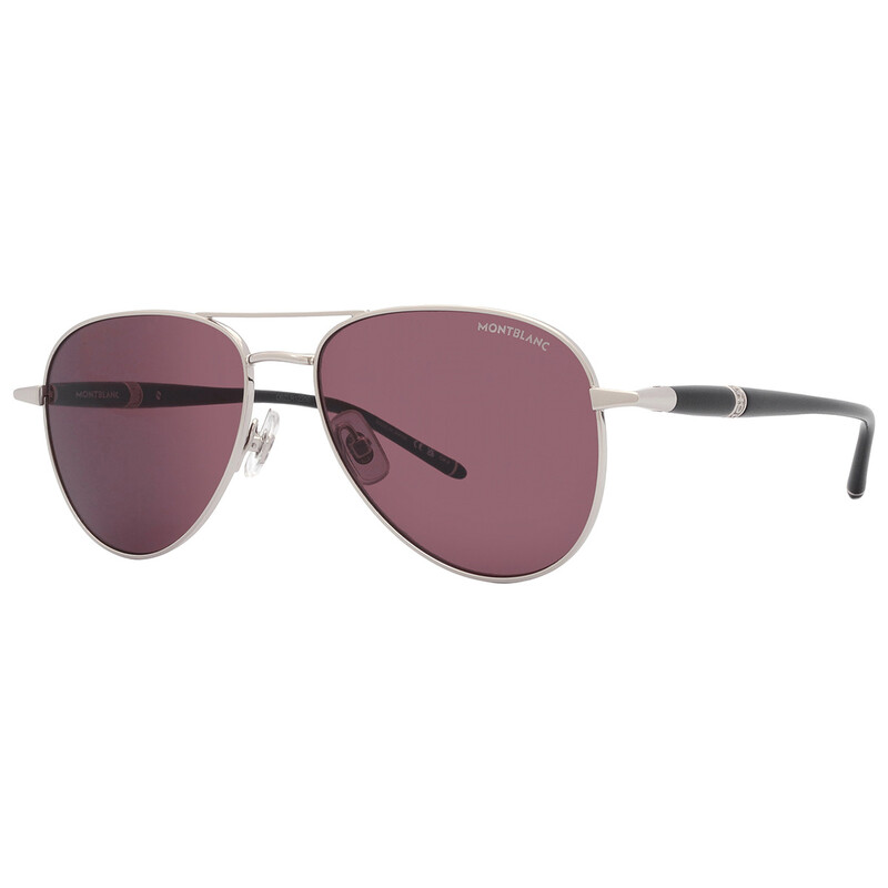 Montblanc Violet Pilot Men's Sunglasses MB0345S 002 57