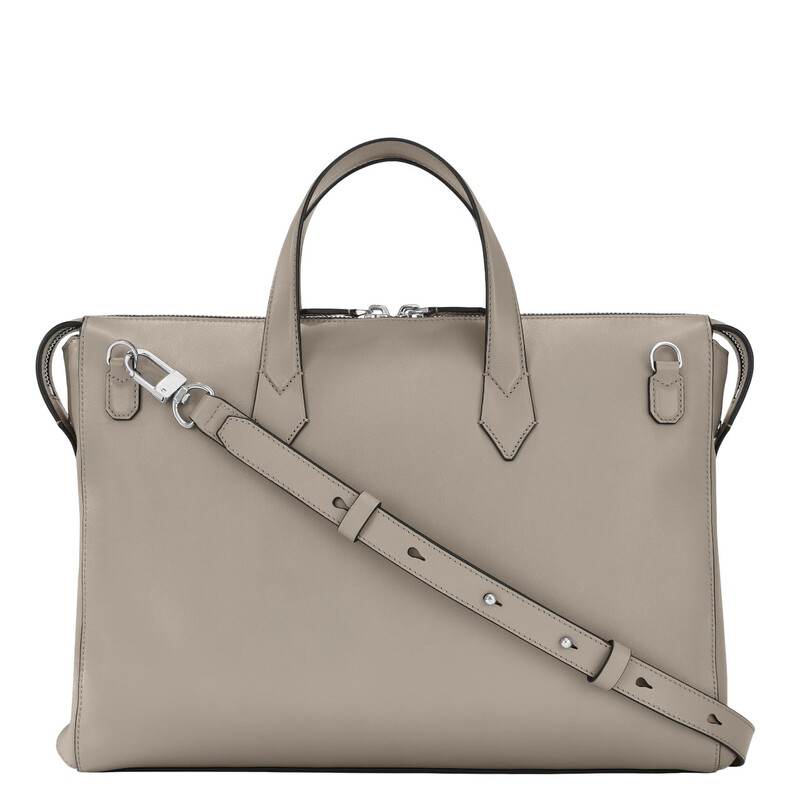 Montblanc Zipper Leather Briefcase 131234 4062037112336 - Handbags