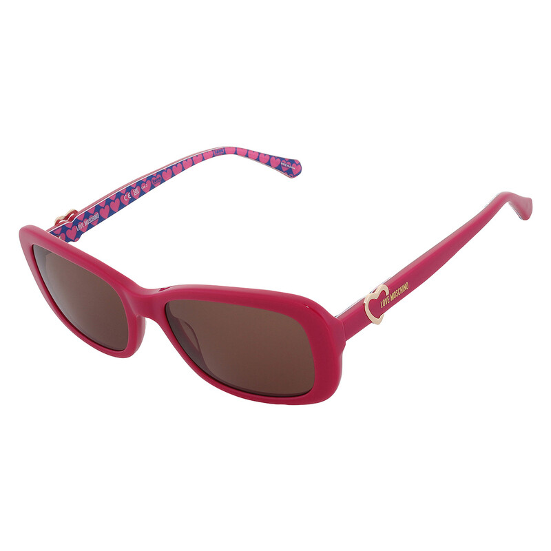 Moschino Brown Rectangular Ladies Sunglasses MOL060/S 0MU1/70 55