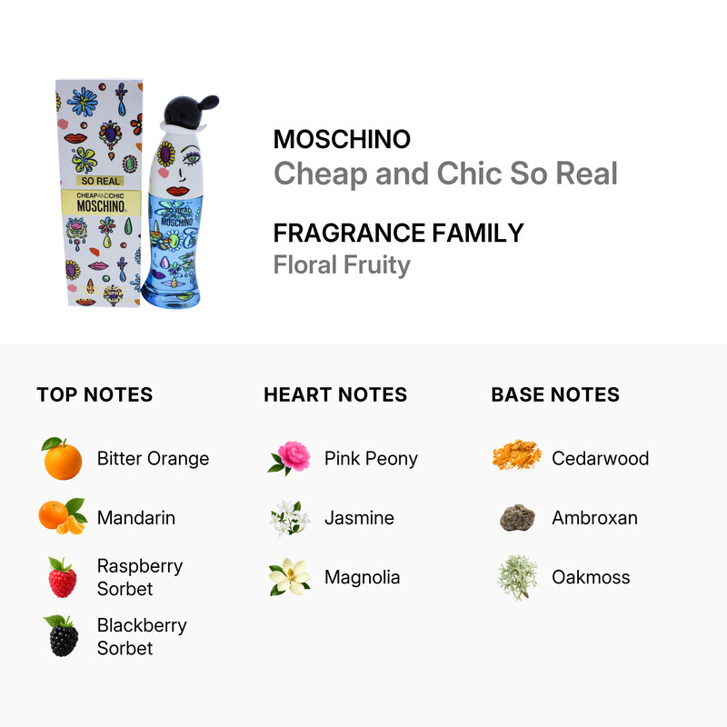 Moschino Cheap and Chic So Real 3.4 oz Eau De Toilette Spray
