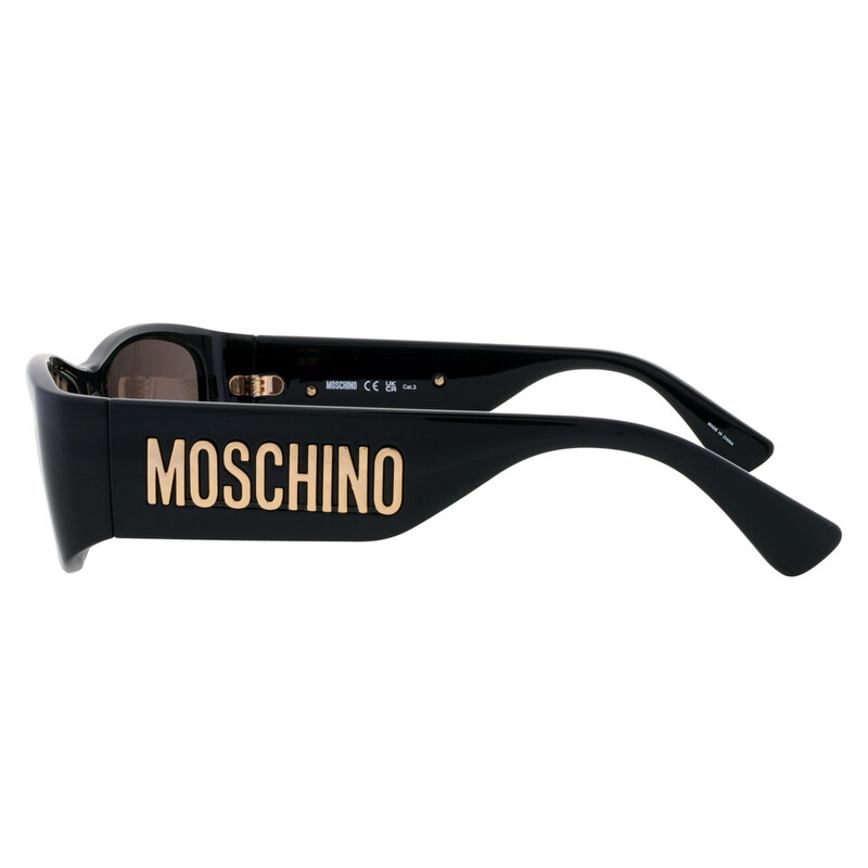Moschino MOS145/S 0807IR Black/Grey‎ 55-18-135 Sunglasses- NEW Moschino Grey Oval Ladies Sunglasses MOS145/S 0807/IR 55  main image 3