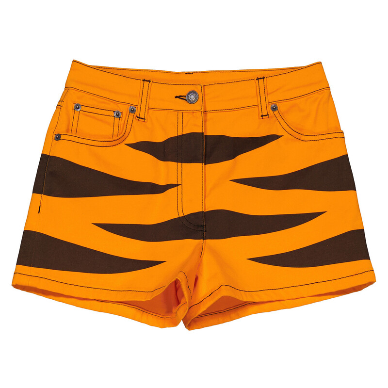 Moschino Ladies Orange Year Of The Tiger Shorts, Brand Size 38 (US