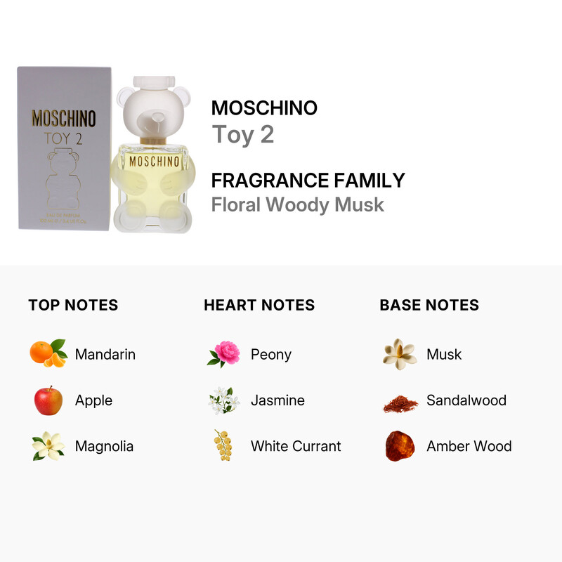 Moschino Ladies Toy 2 EDP Spray 3.4 oz Fragrances 8011003839308
