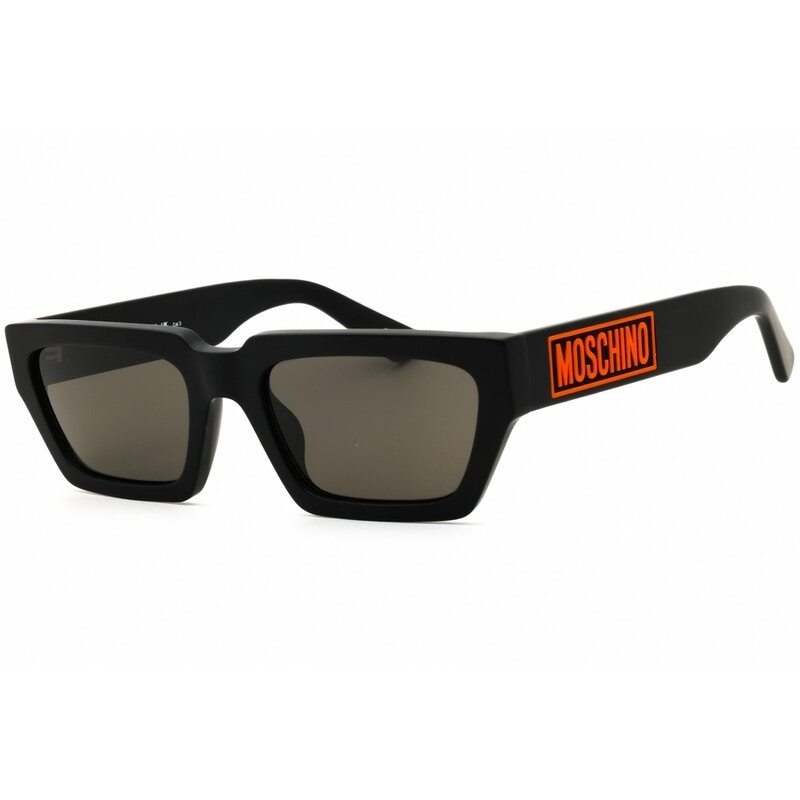 Moschino Men's Black Rectangular Sunglasses MOS166S MOS166/S 0003